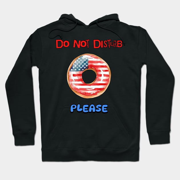 Do Not Disturb Please Hoodie by DavidBriotArt